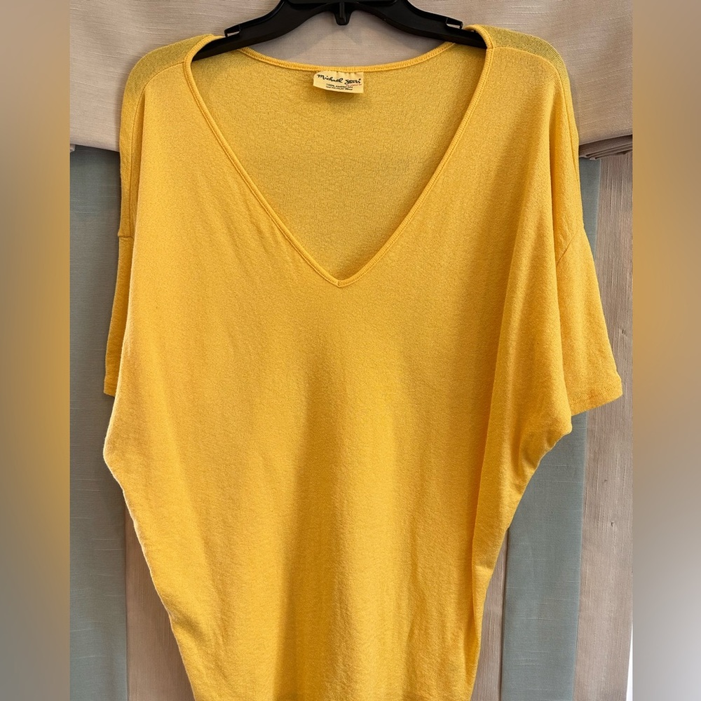 Michael Stars shine yellow top.